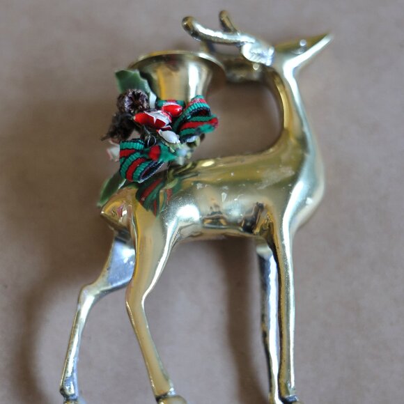 deer candlestick holder - Picture 2 of 7